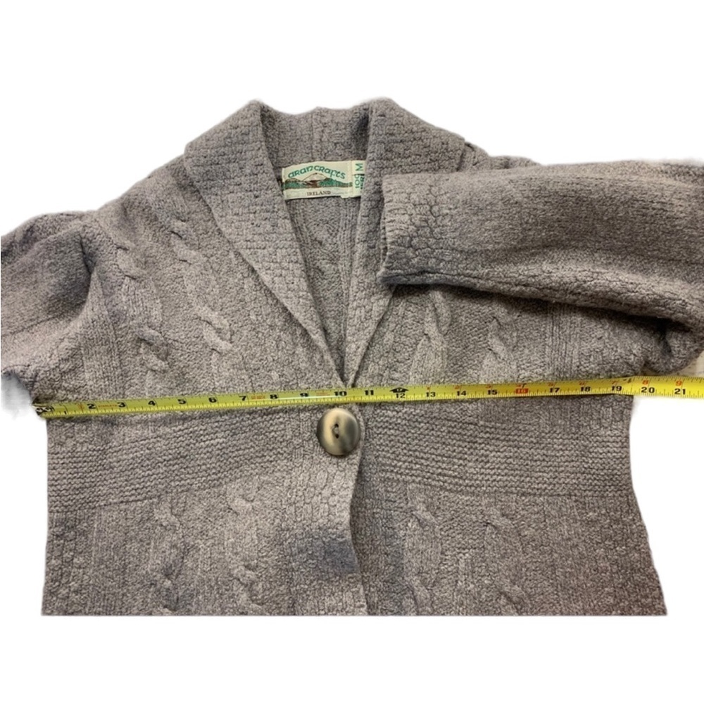 Arancrafts 100% Merino Wool Cardigan Sweater - Picture 6 of 11